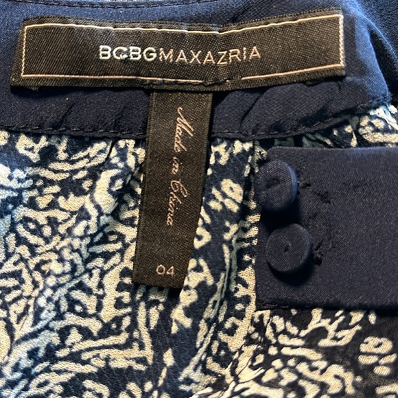 BCBG MaxAzria, Aymeline, sleeveless dress, dark ink navy combo fabric - Picture 5 of 15